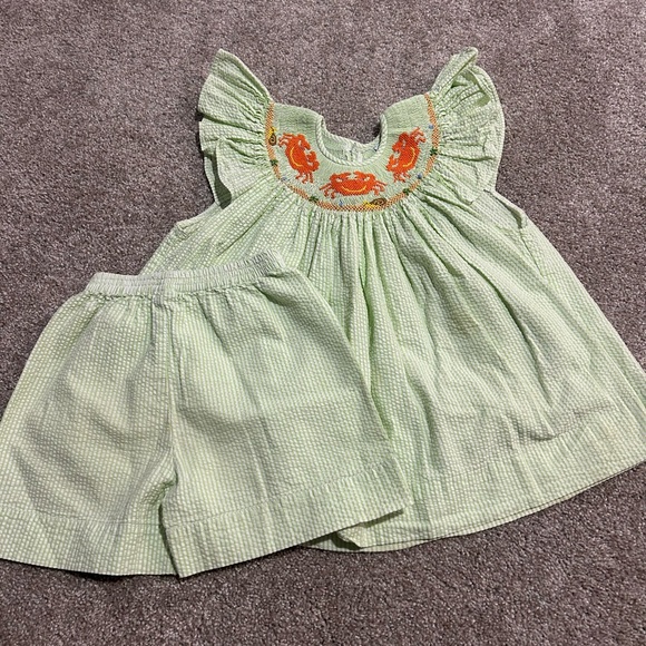 Crab smocked set - Picture 1 of 3